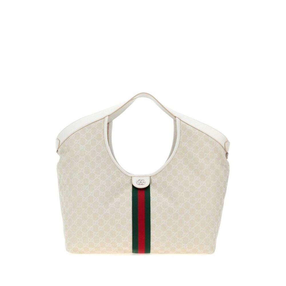 Gucci Women Gg Fabric Large Gucci Giglio Shopping Bag